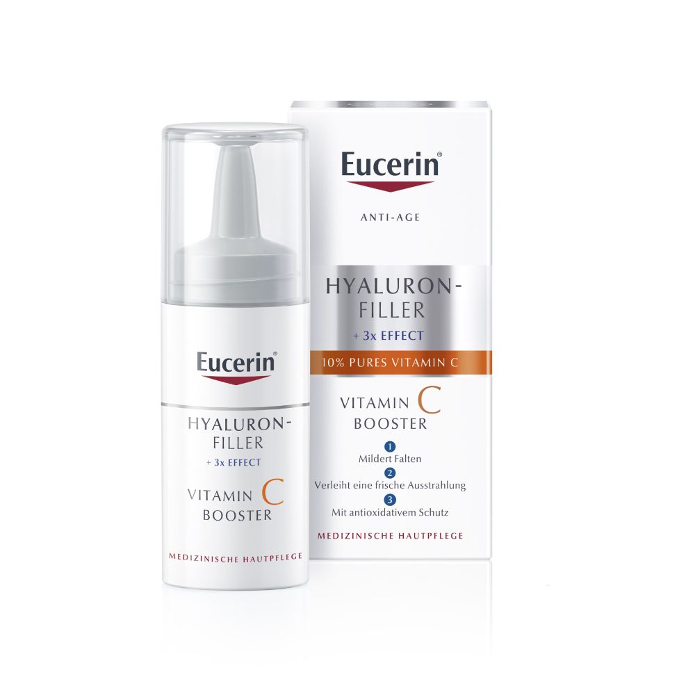 Eucerin® Hyaluron-Filler Vitamin C Booster – Anti-Age Serum mit 10% frisch aktiviertem Vitamin C