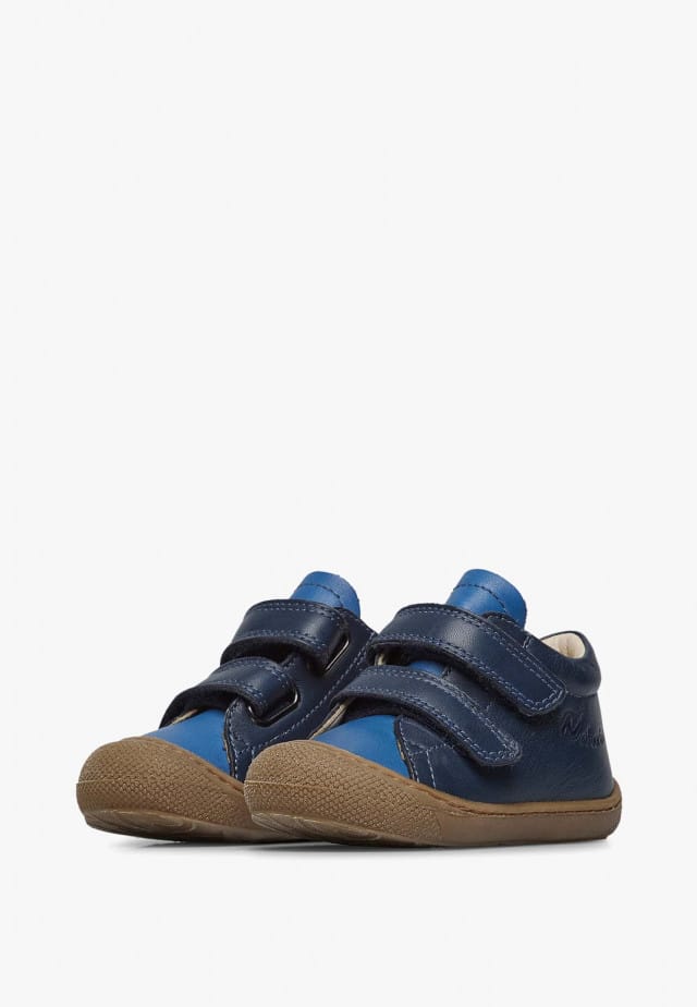 NATURINO COCOON VLLauflernschuhe aus Leder, Azurblau-Blau