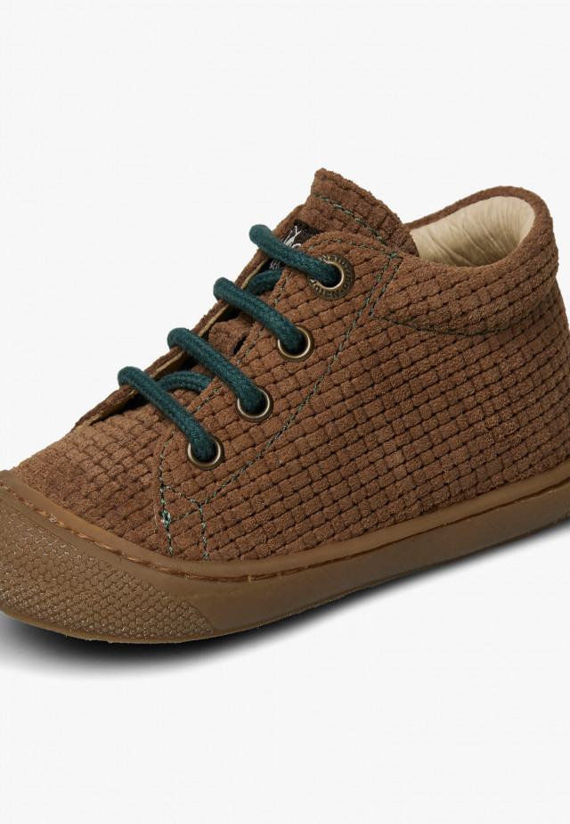 NATURINO COCOONLauflernschuhe aus Veloursleder, Braun