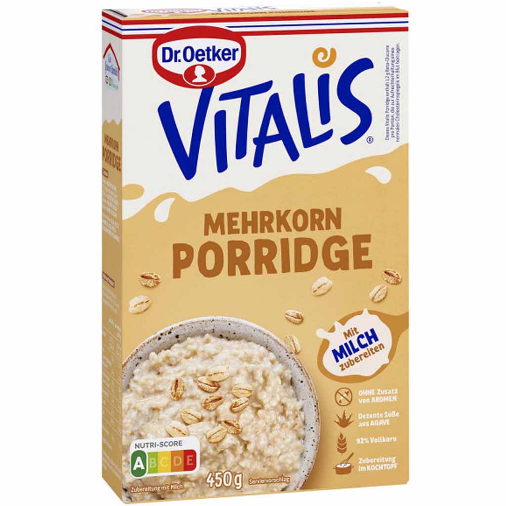 Dr.Oetker Vitalis Porridge Mehrkorn 450g MHD:30.10.25
