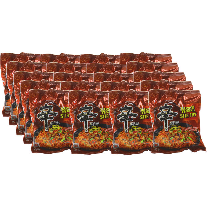 Instantnudeln Shin Ramyun Stir Fry, 20er Pack, 20x 131g von Nong Shim