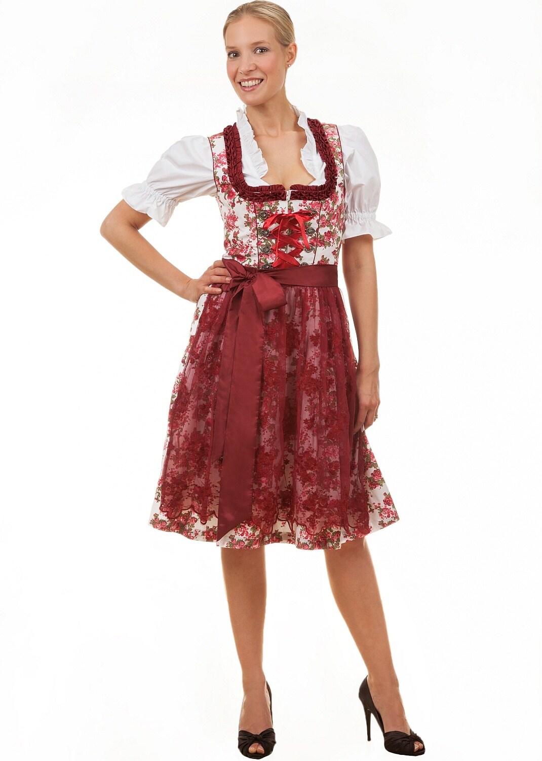 Midi Dirndl 2-teilig Estefania Blumen