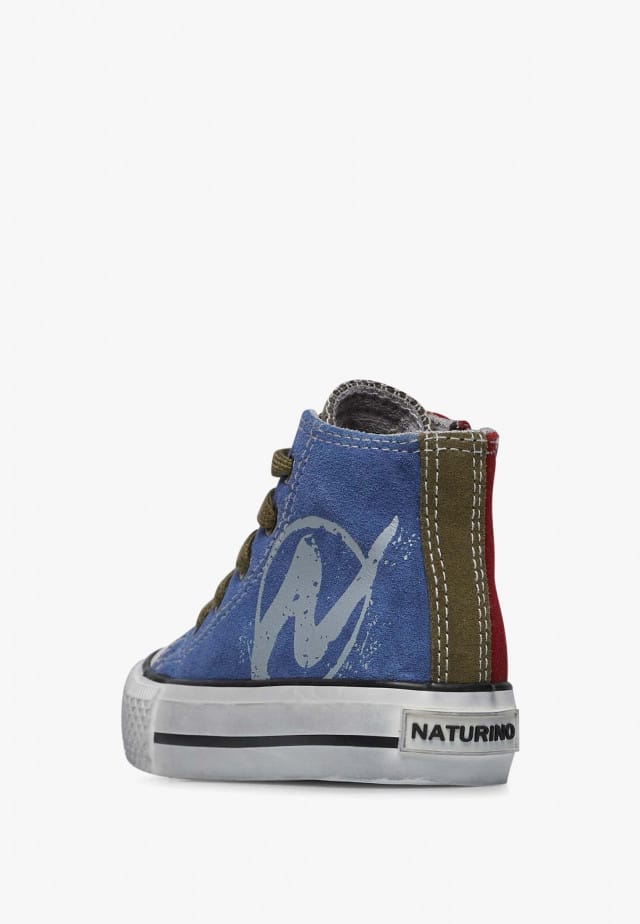 NATURINO YLFAS N.Knöchelschuhe aus Veloursleder, Azurblau