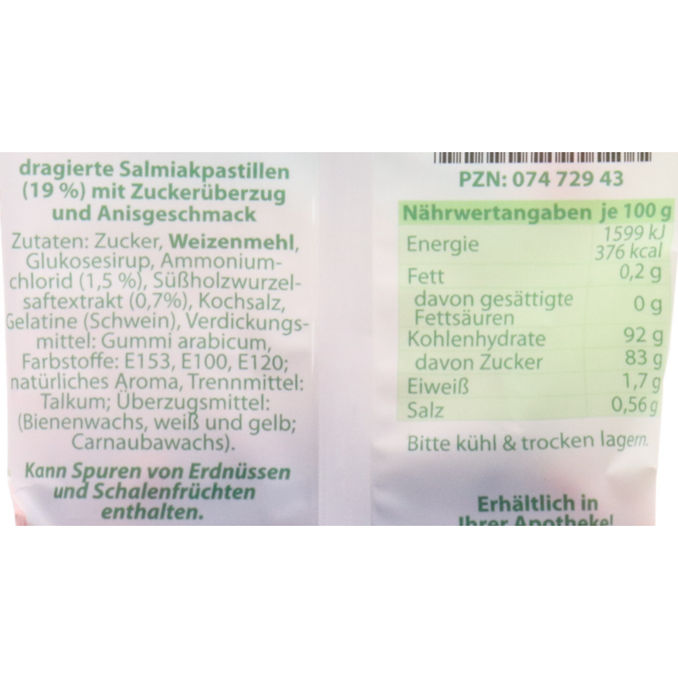 Salmiak Dragees, 100g von Seefelder