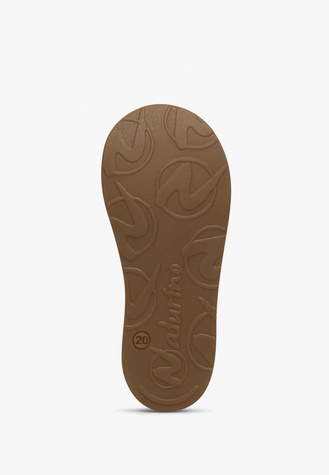 NATURINO COCOONLauflernschuhe aus Veloursleder, Beige-Braun