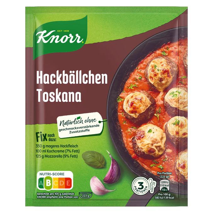 Hackbällchen Toscana, 39g von Knorr