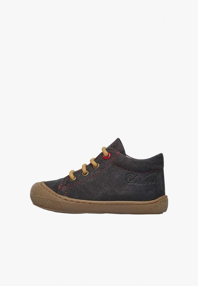 NATURINO COCOONLauflernschuhe aus Veloursleder, Anthrazit