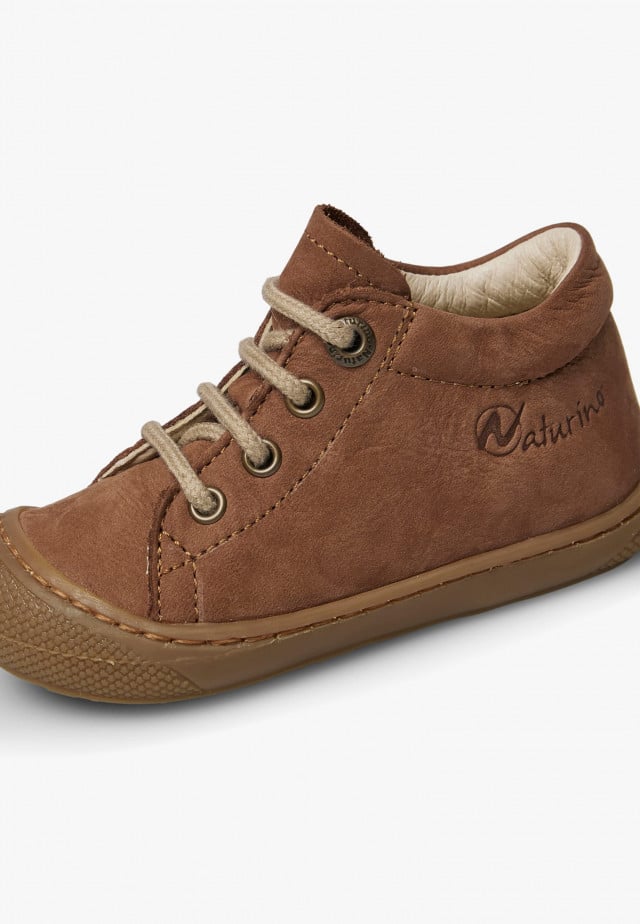 NATURINO COCOONLauflernschuhe aus Veloursleder, Braun
