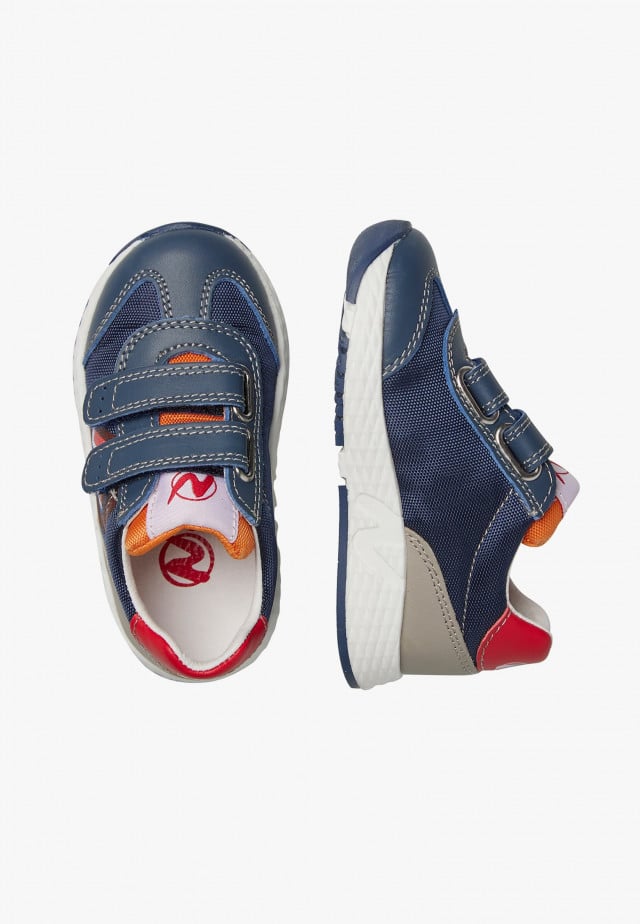 NATURINO JESKO 2 VL.Sneakers aus Veloursleder und technischem Gewebe, Blau