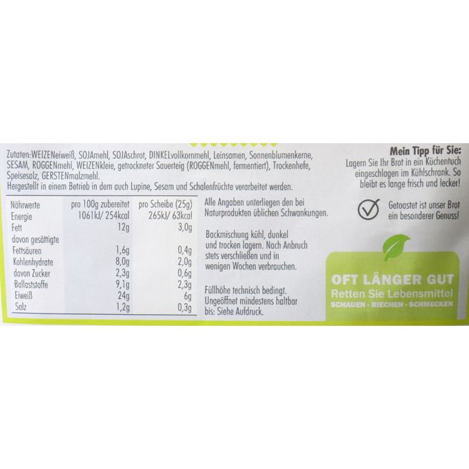 Brotbackmischung Goldkruste, 1200g von simplyfree