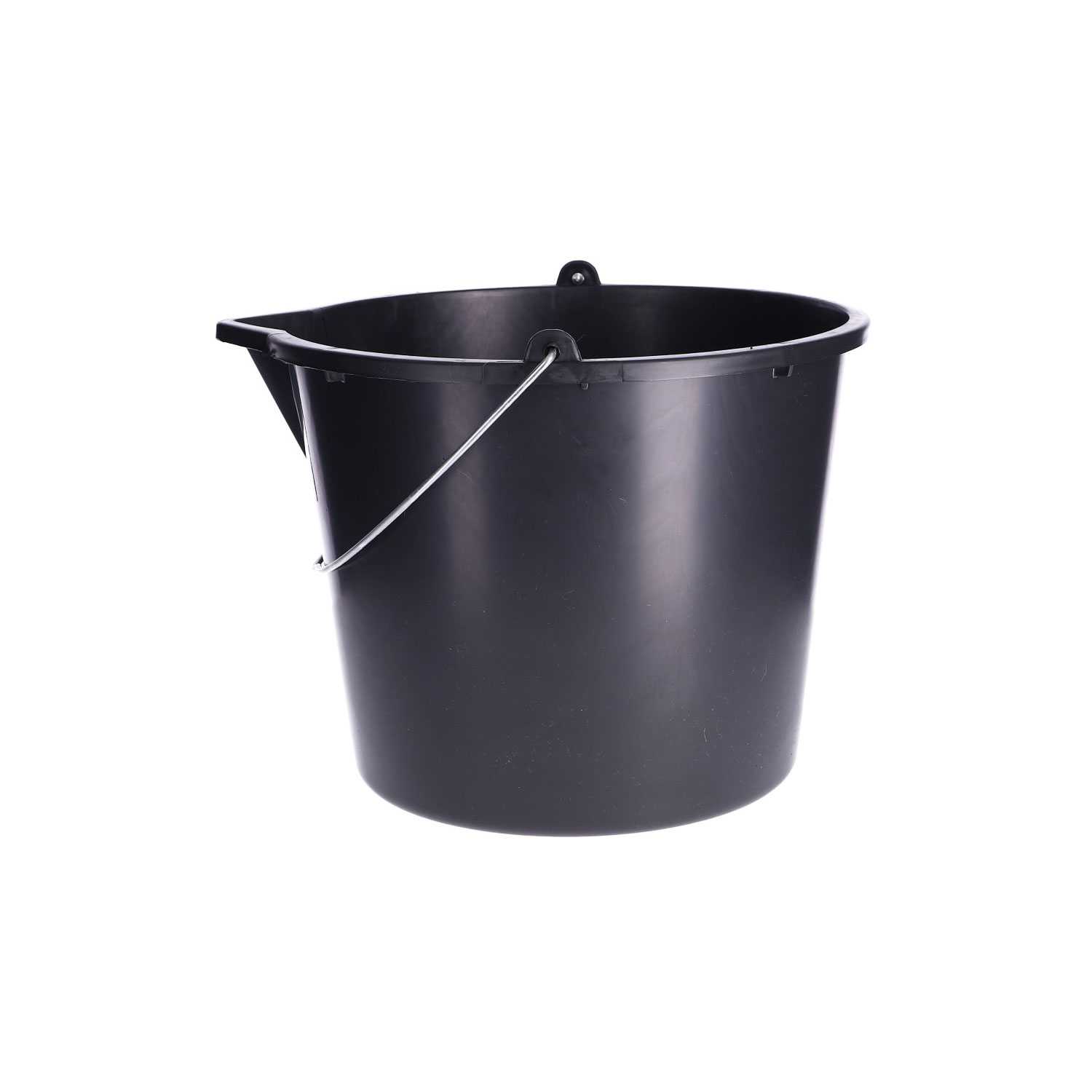 Baueimer schwarz, 12 Liter