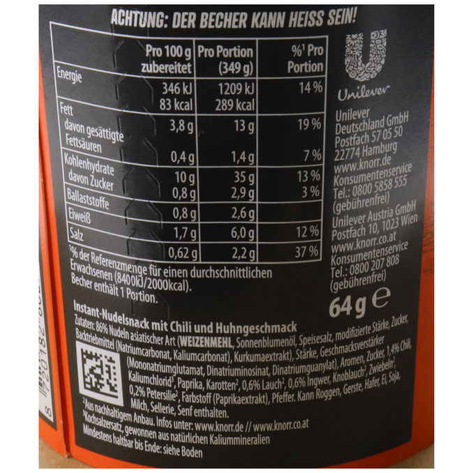Knorr Asia Snack Spicy Chicken, 64g von Knorr
