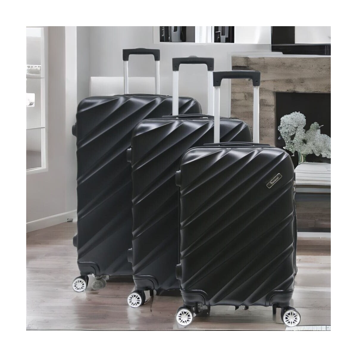 Reisekoffer Koffer 3 tlg Hartschale Trolley Set Kofferset Handgepäck
