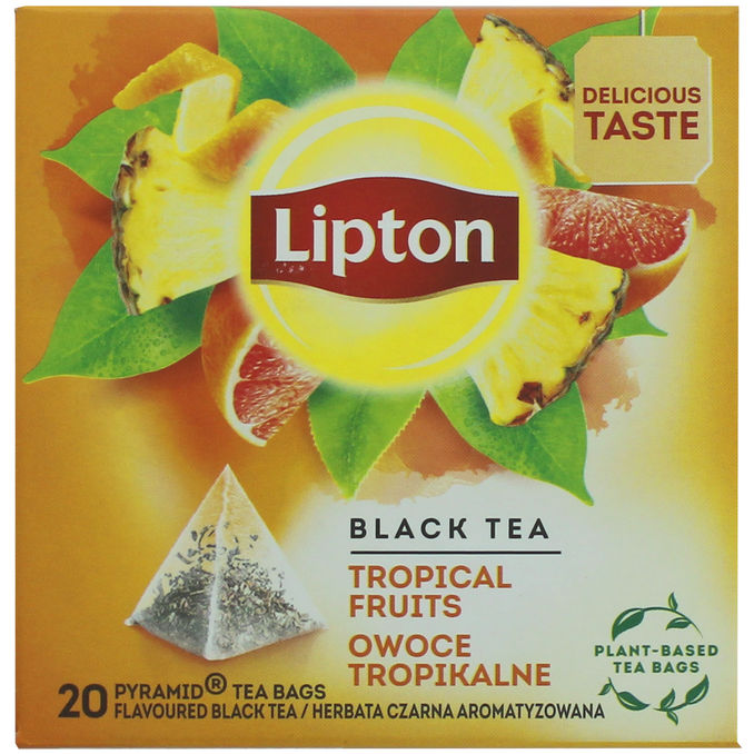 Lipton Schwarztee und Tropical Fruit, 20er Pack, 36g von Lipton