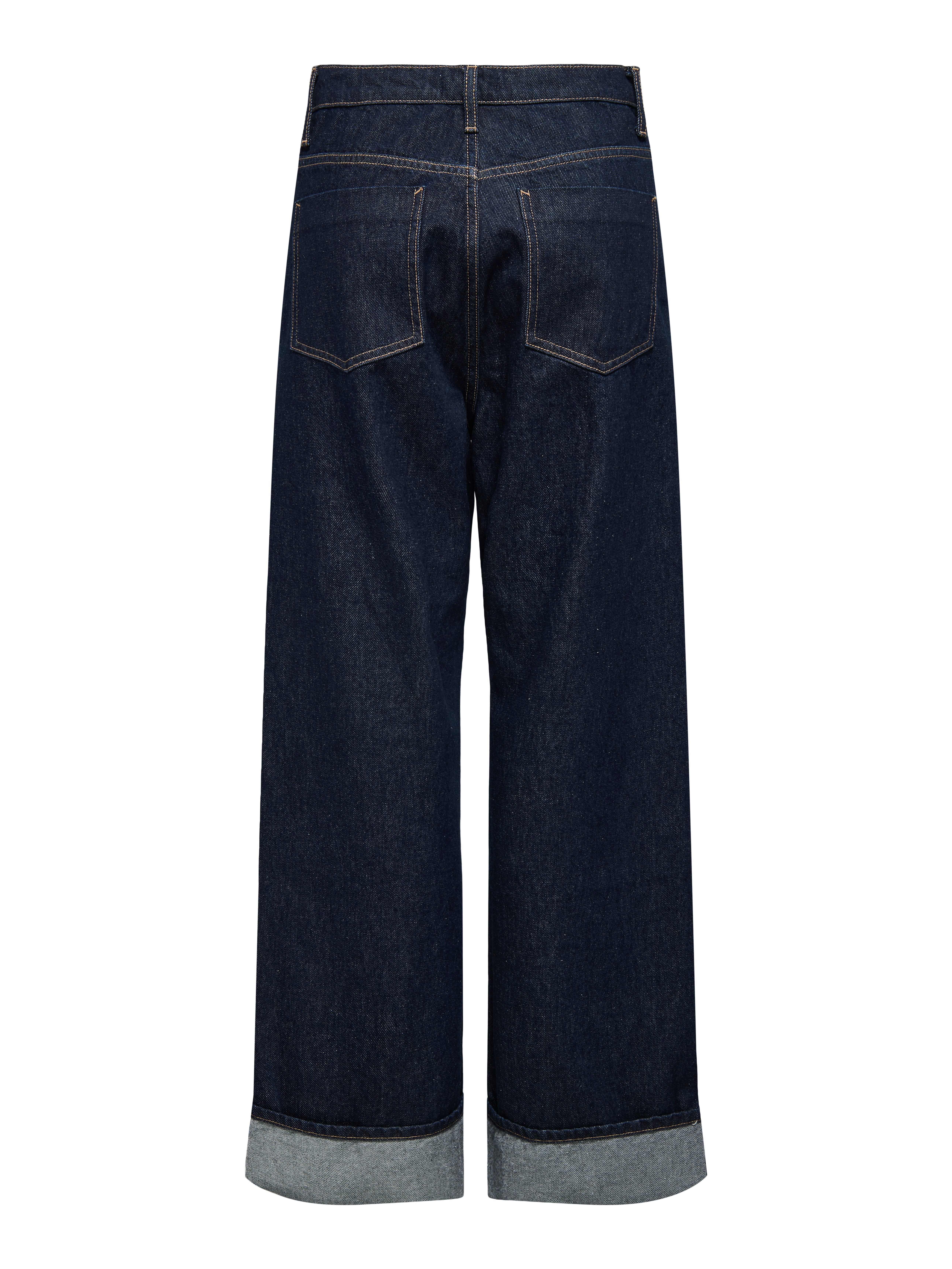 ONLHOPE Hohe Taille Weiter Beinschnitt Jeans Dark Blue Denim