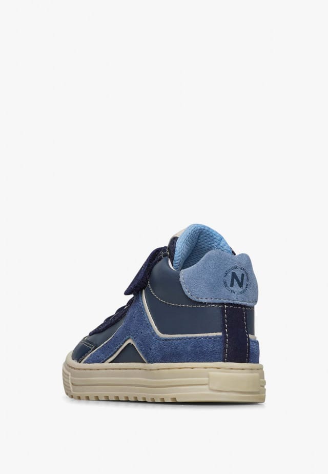 NATURINO BAOB VL.Sneakers aus Leder und Veloursleder, Marineblau