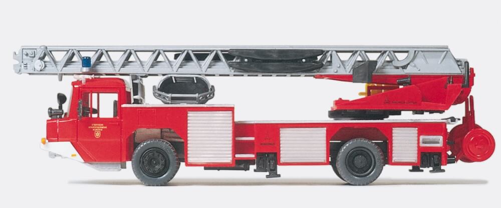 Preiser 35012 H0-Magirus Drehleiter DLK 23-12