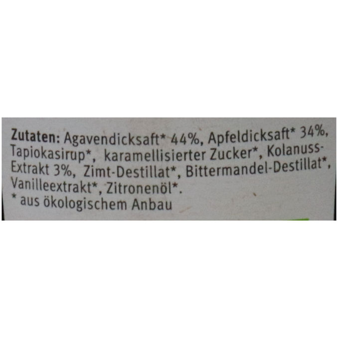 BIO Colasirup, 350g von agava