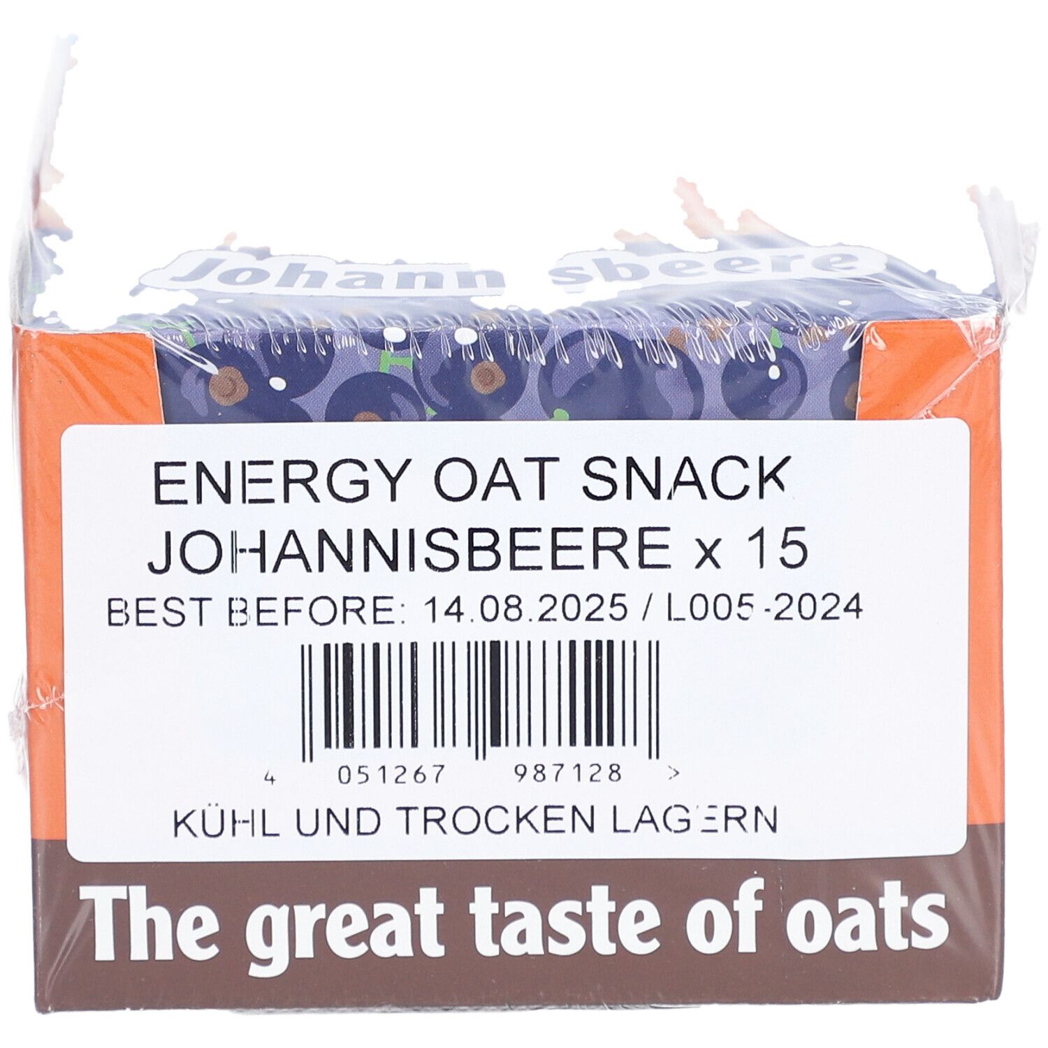 OatSnack Energy Riegel Johannisbeere
