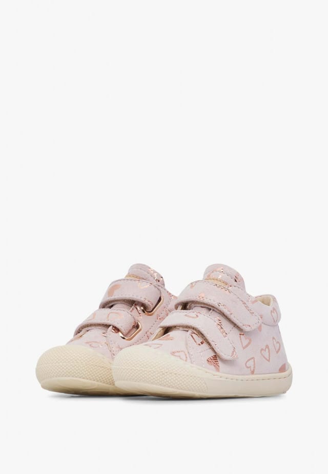NATURINO COCOON VLLauflernschuhe aus Veloursleder, Puderrosa