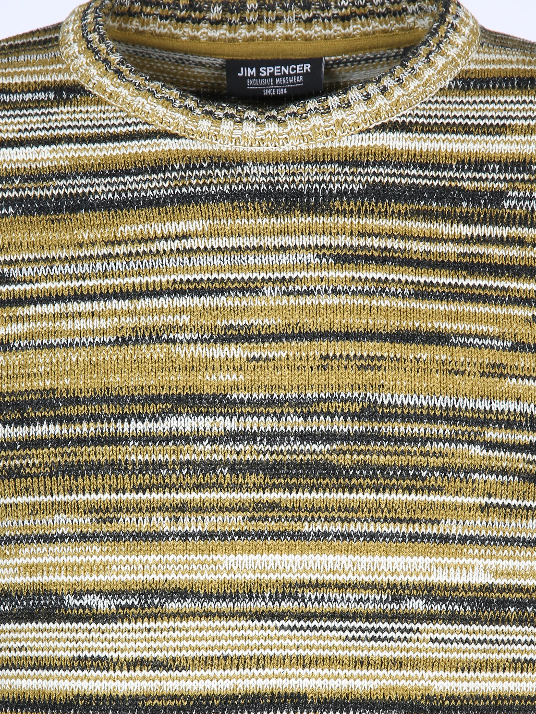 Herren Strickpullover in gestreifter Optik