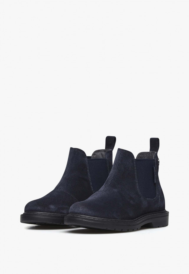 NATURINO PICCADILLYChelsea-Boots aus Veloursleder, Blau