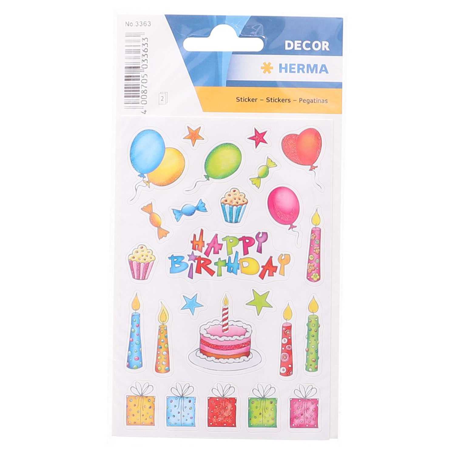 Herma Sticker Geburtstag beglimmert 2 Blatt