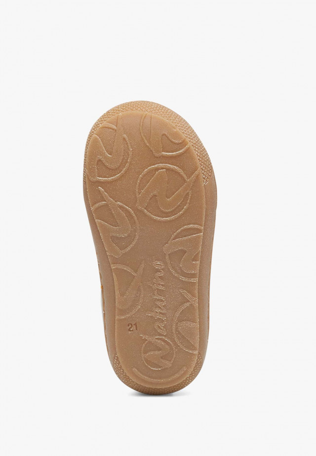NATURINO COCOONLauflernschuhe aus Leder mit Wollfutter, Beige