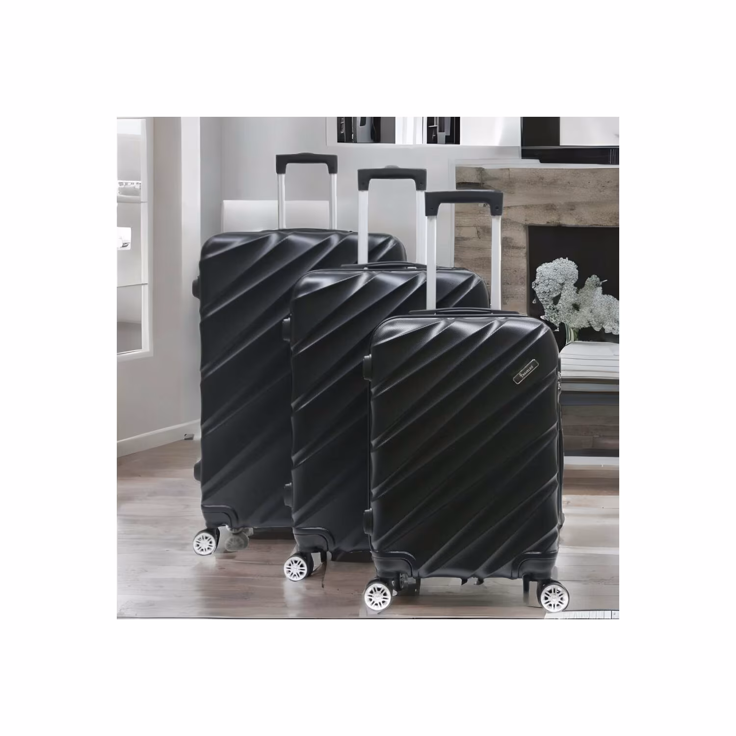 Reisekoffer Koffer 3 tlg Hartschale Trolley Set Kofferset Handgepäck