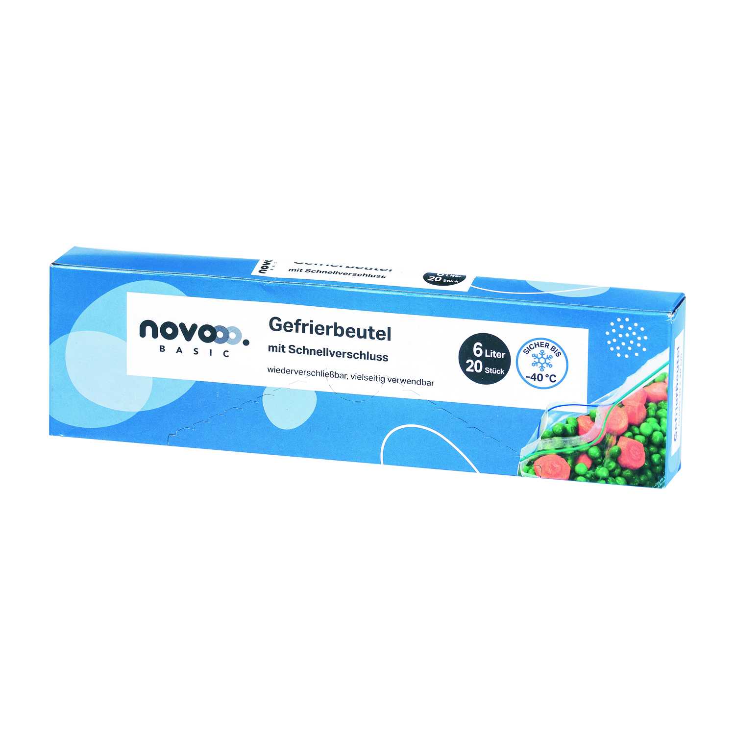 Gefrierbeutel 6ltr. 20St. wiederverschließbar