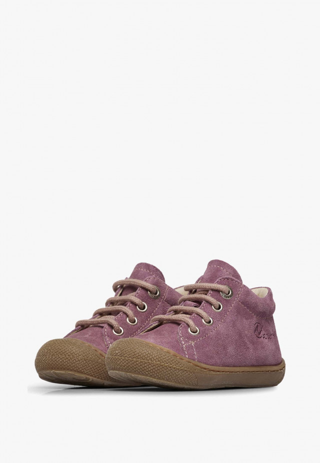 NATURINO COCOONLauflernschuhe aus Veloursleder, Violett