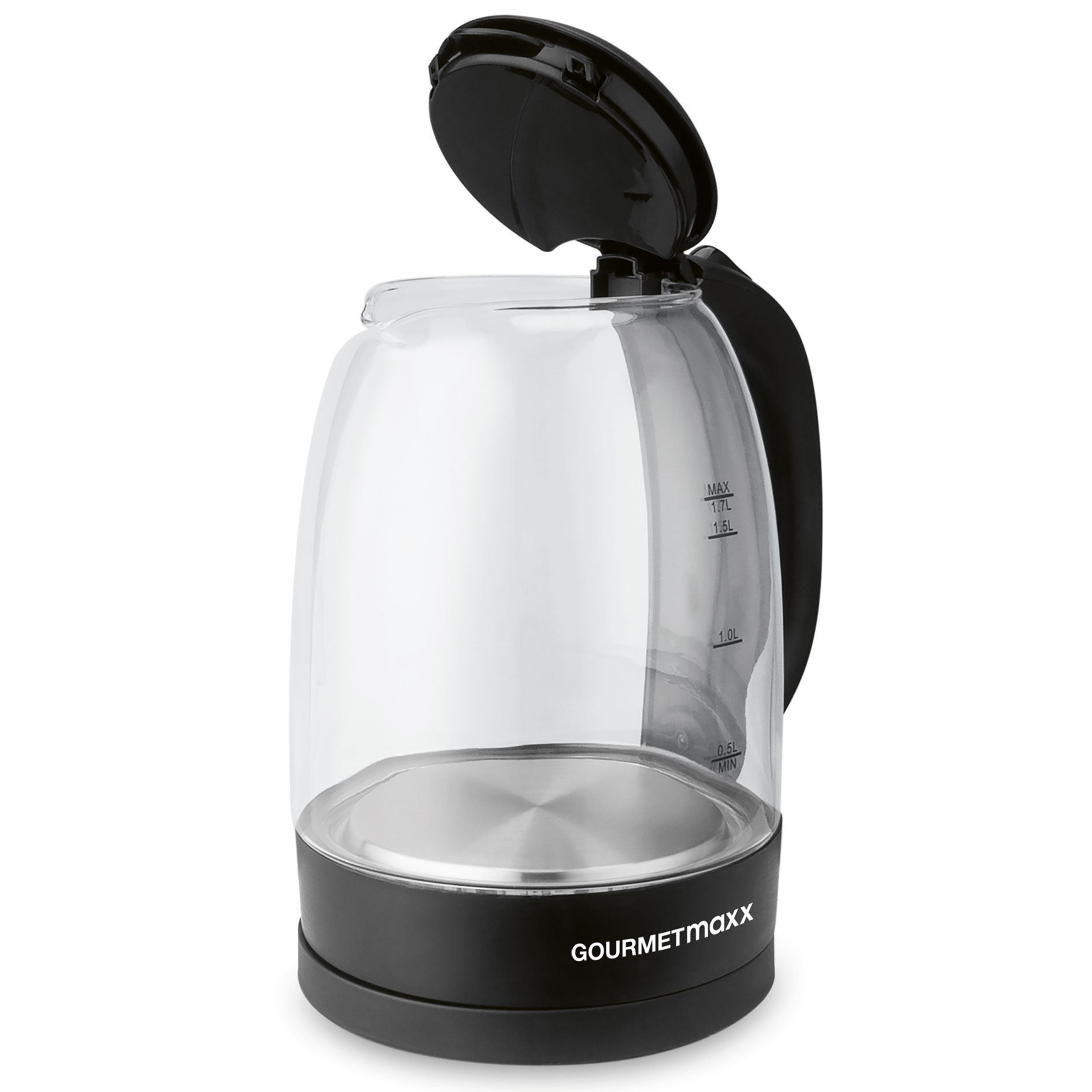 GOURMETMAXX Glas-Wasserkocher 13844 - schwarz