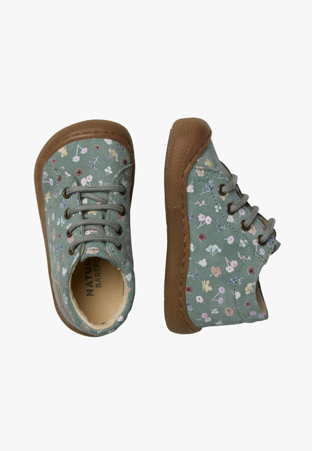 NATURINO AMURBarfußschuhe aus Veloursleder, Salbei