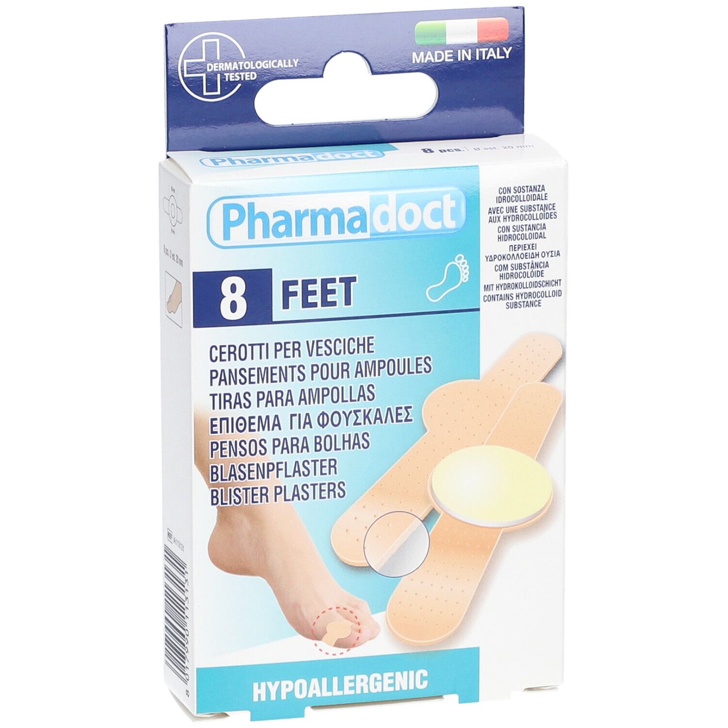 Pharmadoct Feet Blasenpflaster mit Hydrokolloidschicht
