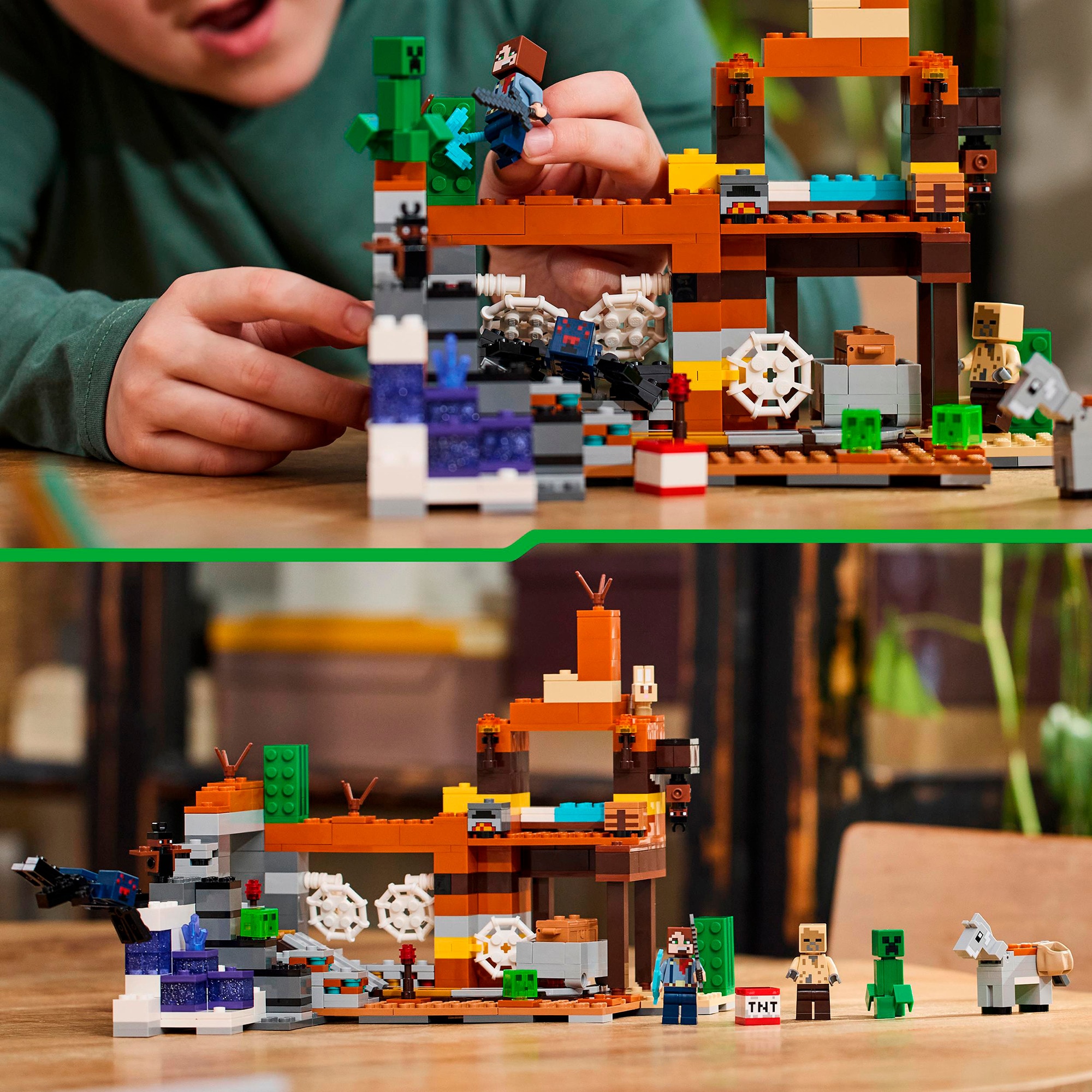 LEGO Konstruktionsspielzeug Minecraft Die Mine in den Badlands