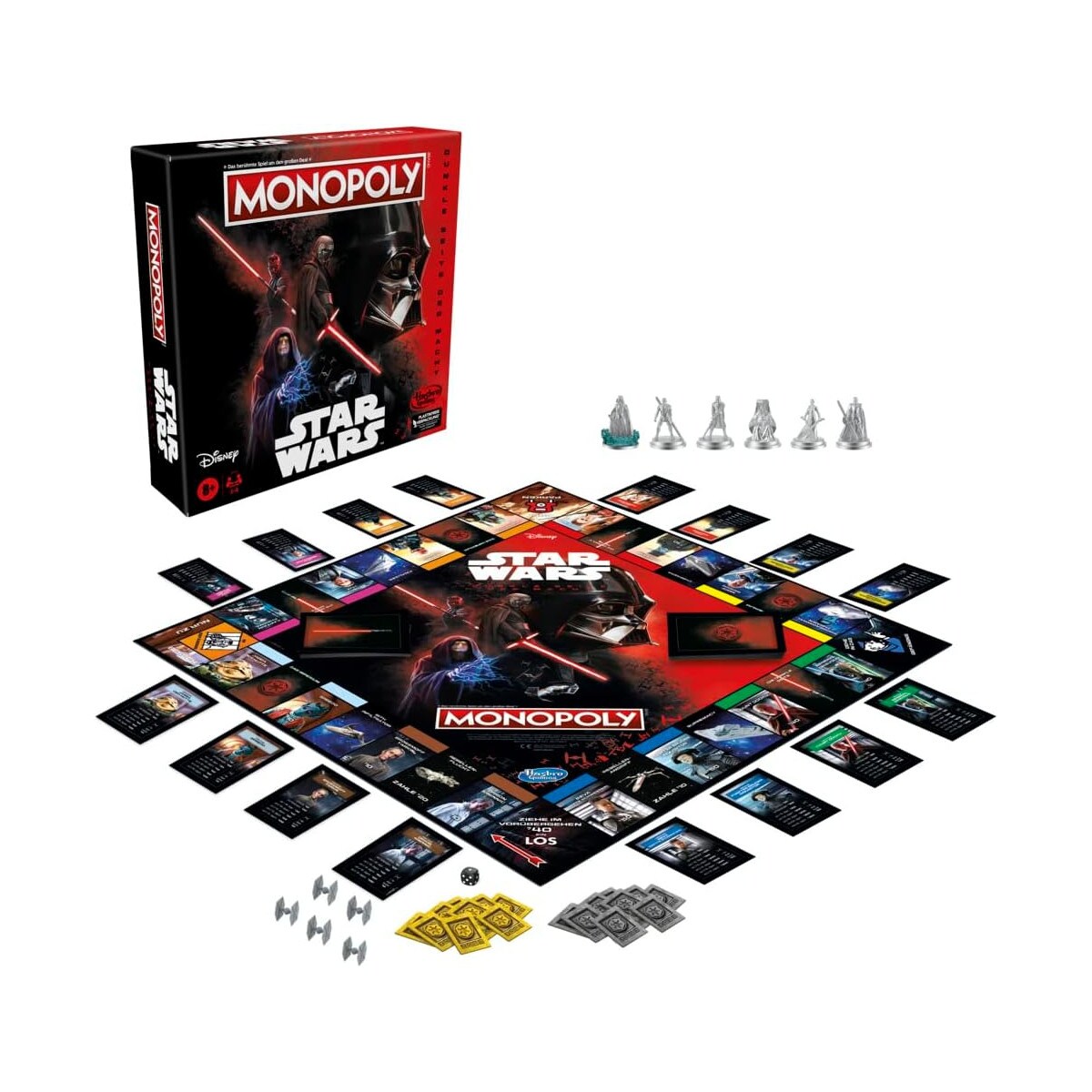 Hasbro - Brettspiel - Monopoly Star Wars: Dunkle Seite der Macht Gesellschaftsspiel Dark Side
