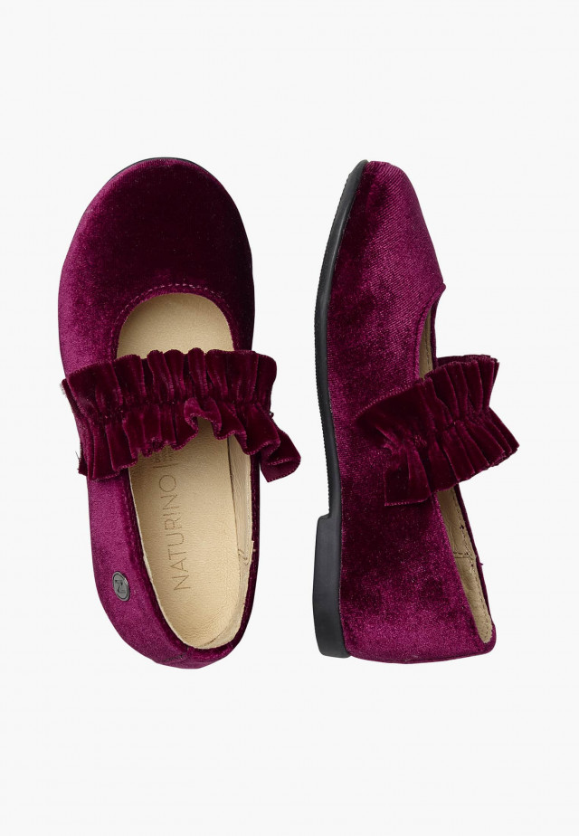NATURINO AMERANTIBallerinas aus Veloursleder, Bordeaux