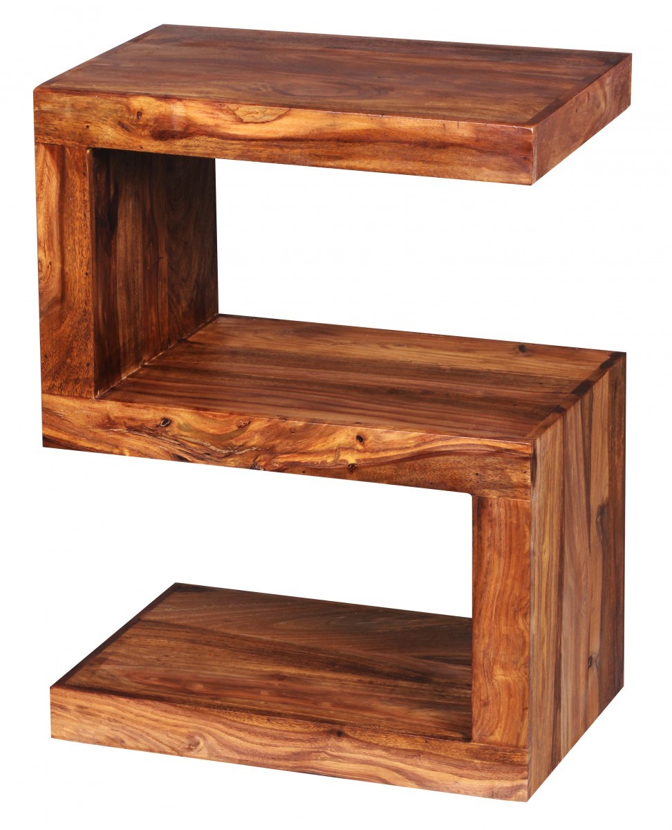 Beistelltisch - Sheesham massiv - 60 cm hoch