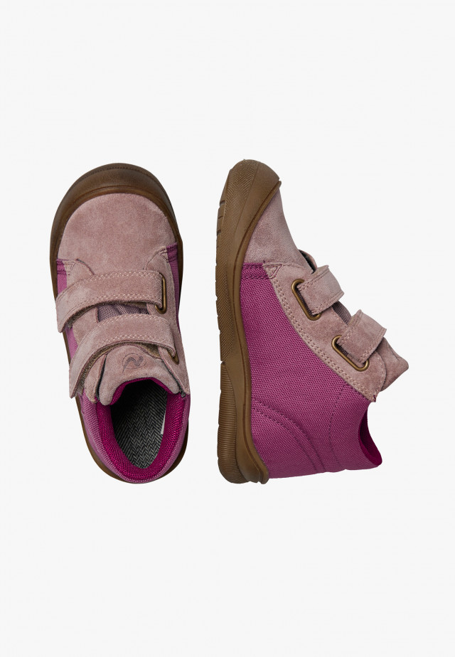 NATURINO TEKE 3 WPWasserdichte Lauflernschuhe aus Leder und Veloursleder, Violett