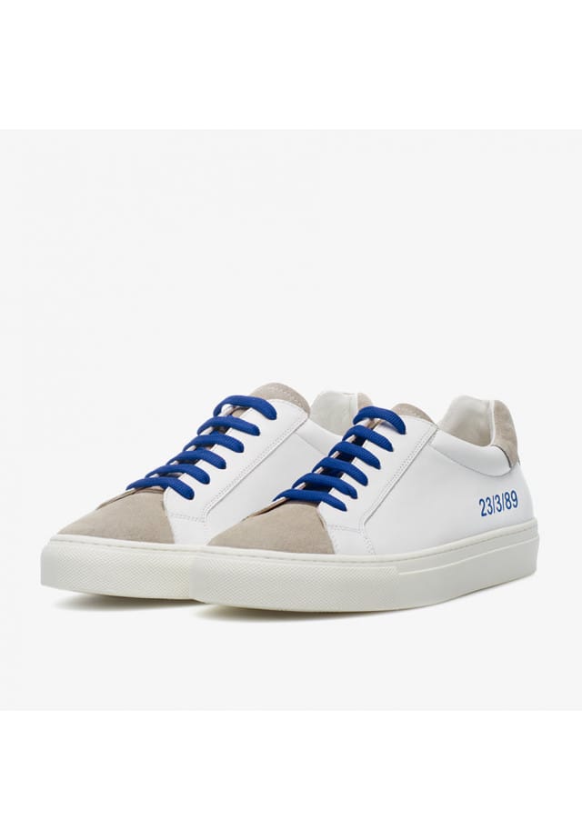 NATURINO TWINSSneakers aus Leder, Grau / Weiß