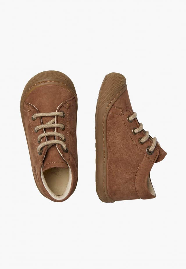 NATURINO COCOONLauflernschuhe aus Veloursleder, Braun