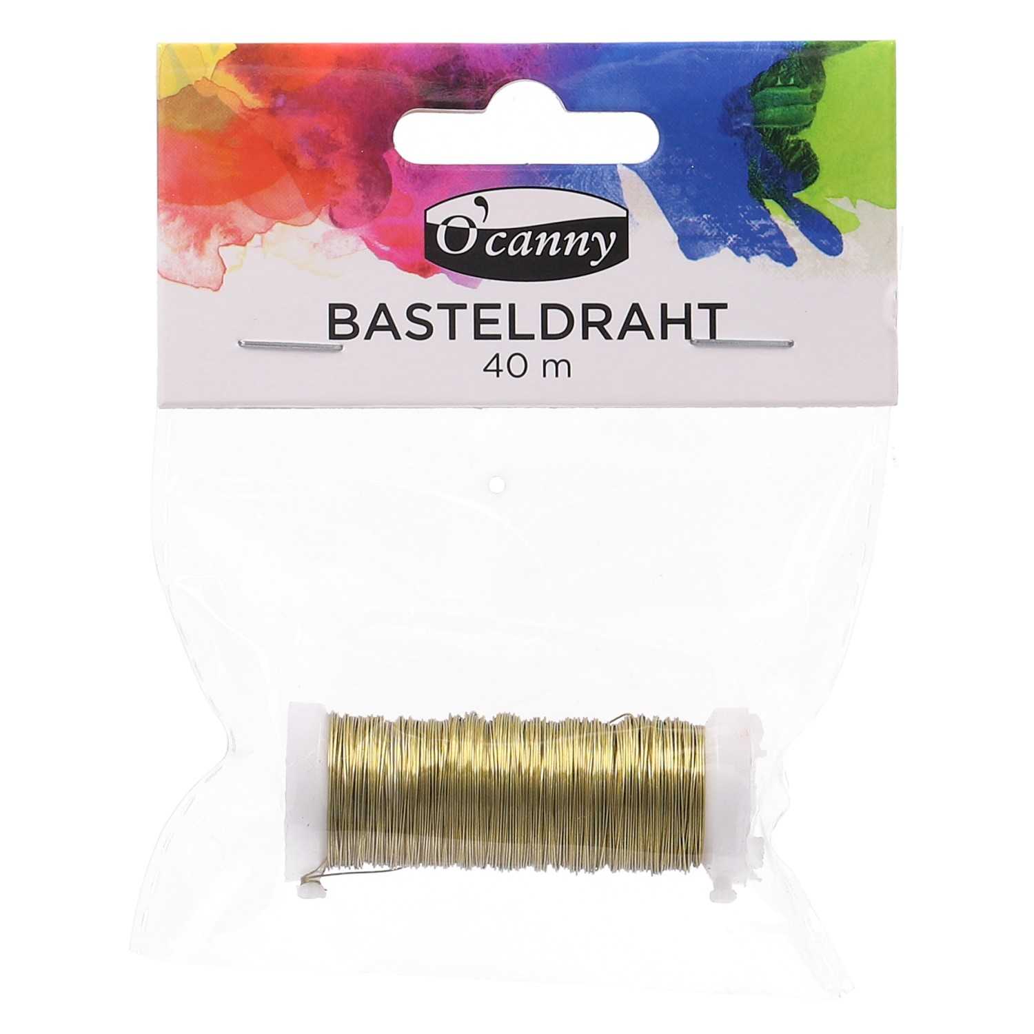 O'Can. Basteldraht 0,3mm, sortiert