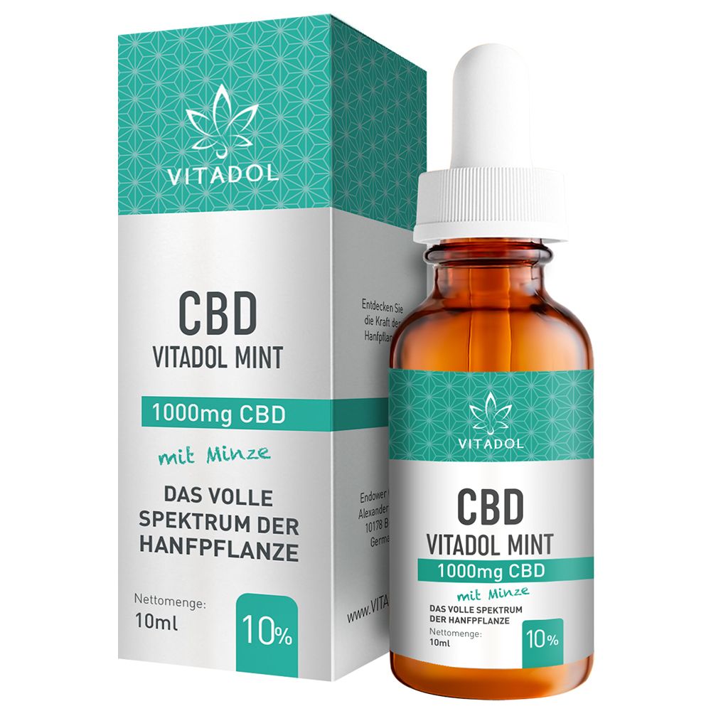 CBD10% Bio Hanfextrakt Öl - Vitadol Mint