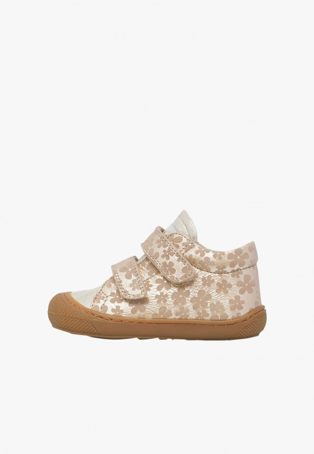 NATURINO COCOON VLLauflernschuhe aus Veloursleder, Platin