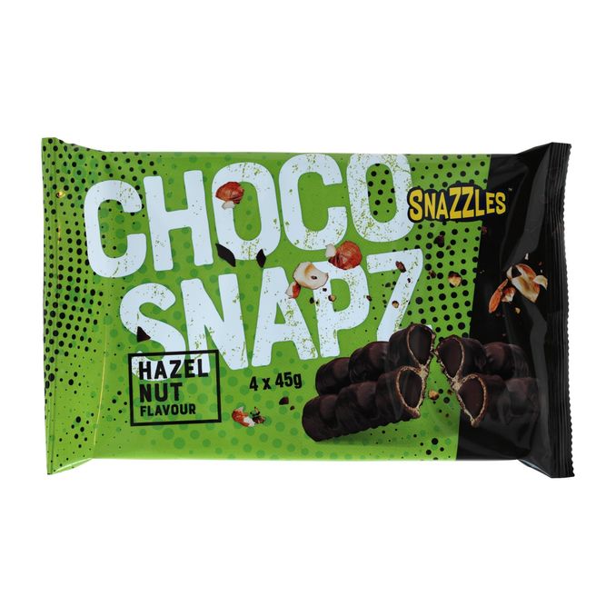 Waffel Choco Snapz Hazelnut, 180g von Snazzles