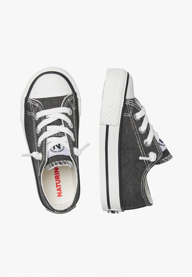 NATURINO AYASY.Sneakers aus Stoff, Schwarz