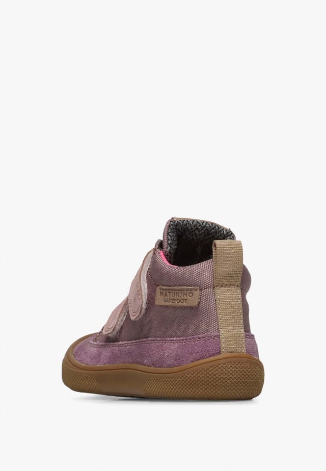 BAREFOOT NUPTY WPBarfuß hohe Sneakers aus Leder und Gewebe, Rosa