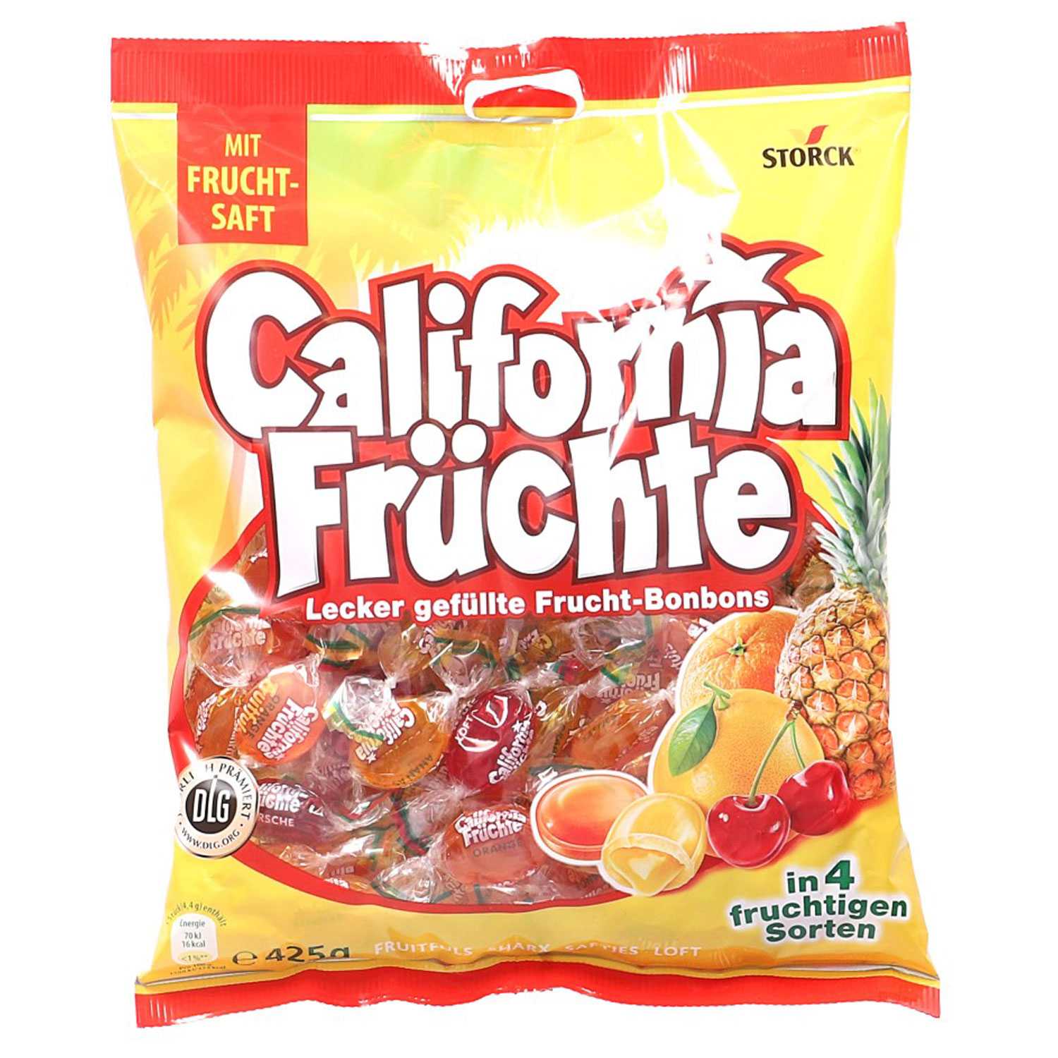 Storck California Früchte Bonbons mit Fruchtsaft 425 g
