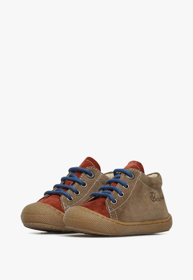 NATURINO COCOONLauflernschuhe aus Veloursleder, Hellbraun