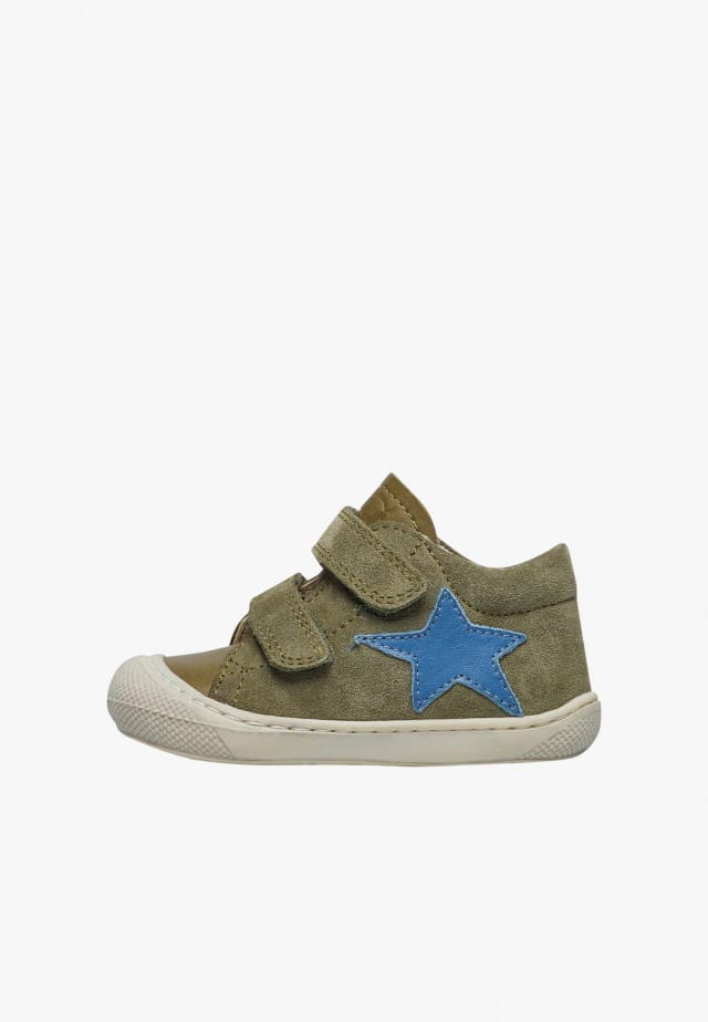 NATURINO KOLDE VLLauflernschuhe aus Leder und Veloursleder, Grün-Blau